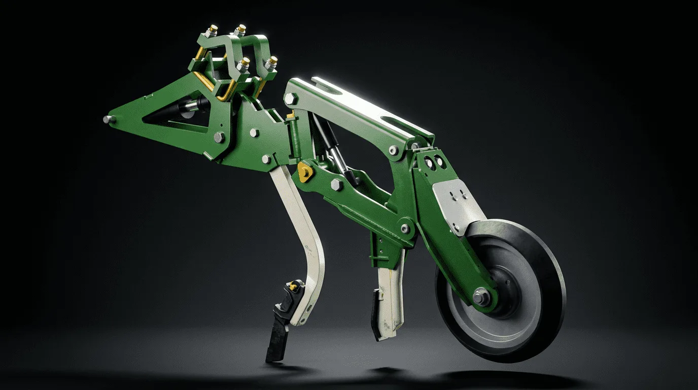 Precision Tyne Opener assembly viewed from the rear quarter